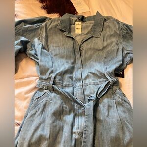 Light Blue Denim Jumpsuit